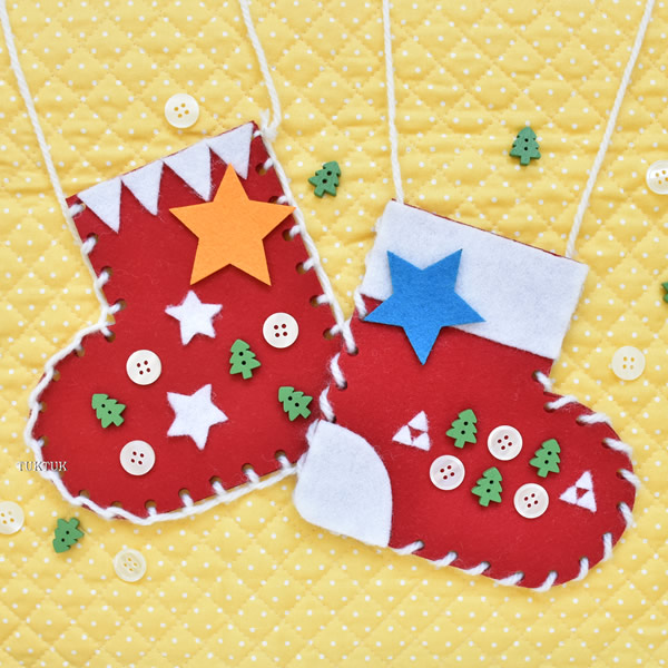 クリスマスブーツ型ポシェットをリニューアル！ | TUKTUK子ども工作館