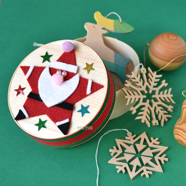 クリスマスパタパタボックス【II】 新商品：スターサンタのクリスマスわっぱ（10人分） | TUKTUK子ども